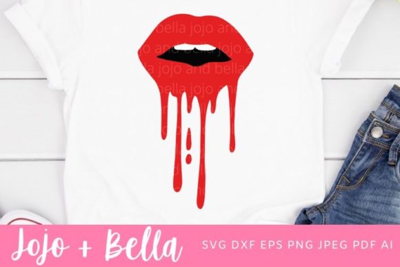 Blood Lips SVG - Halloween Design Review
